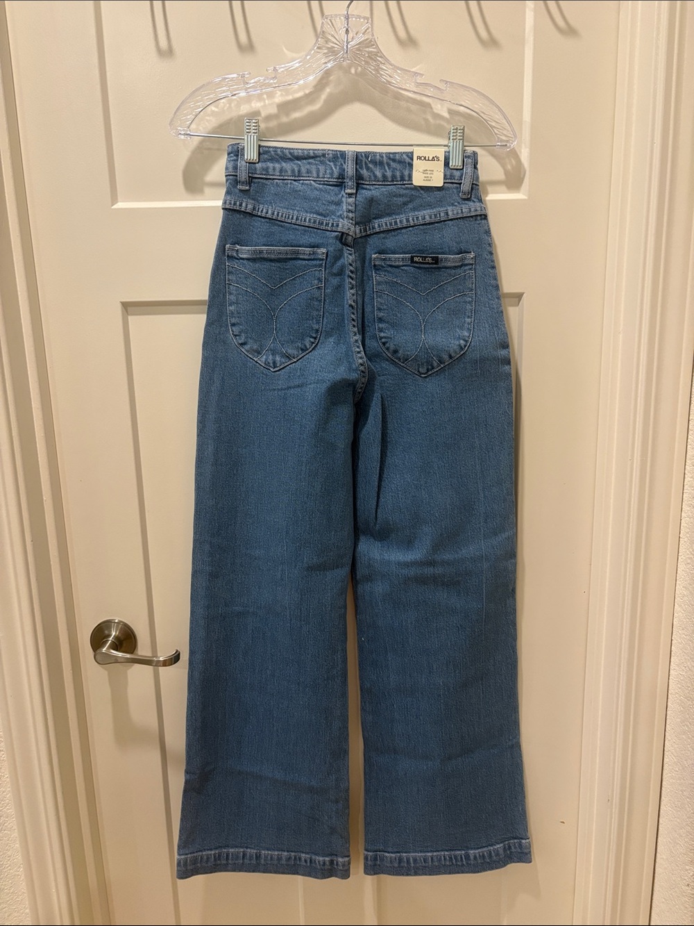 ROLLA'S Medium Blue Wide-Leg Jeans - Picture 4 of 7